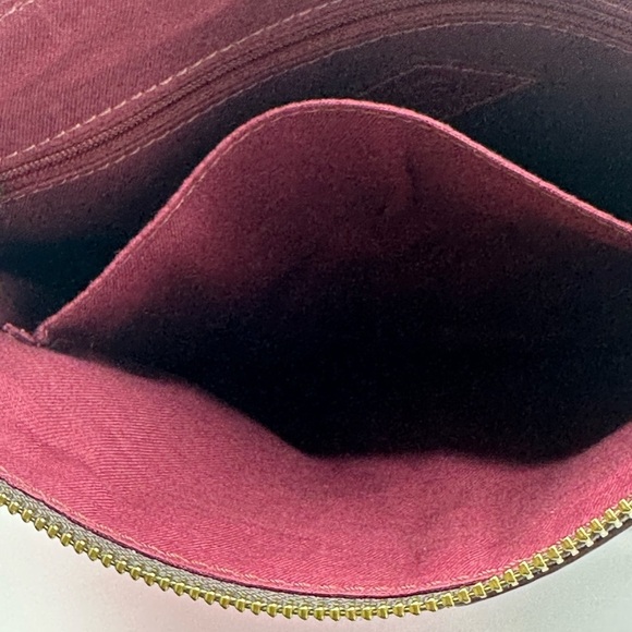 Fossil Multi‎ Leather Square Patch Clutch Crossbody Handbag - Picture 11 of 15